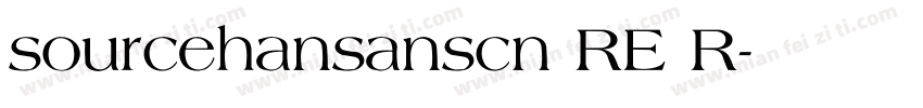 sourcehansanscn RE R字体转换